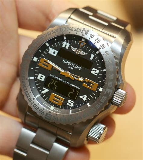 emergency breitling watch|Breitling watch with emergency beacon.